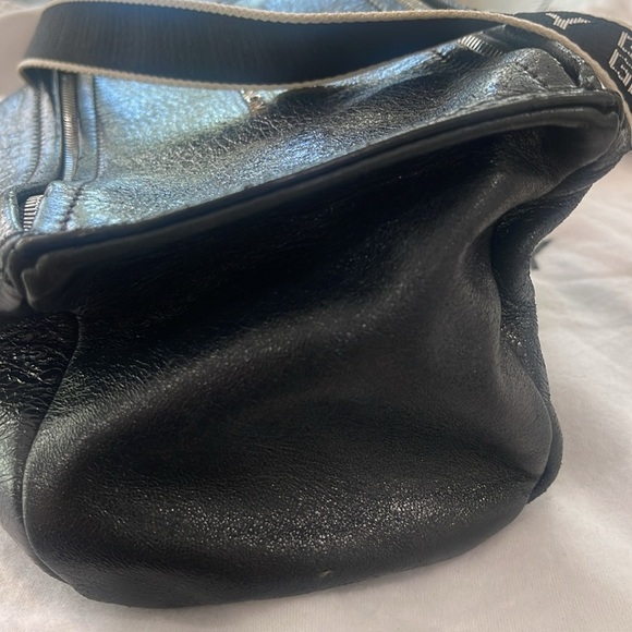 Givenchy Pandora black mini crossbody bag logo adjustable strap webbing w Flaws - Picture 9 of 17